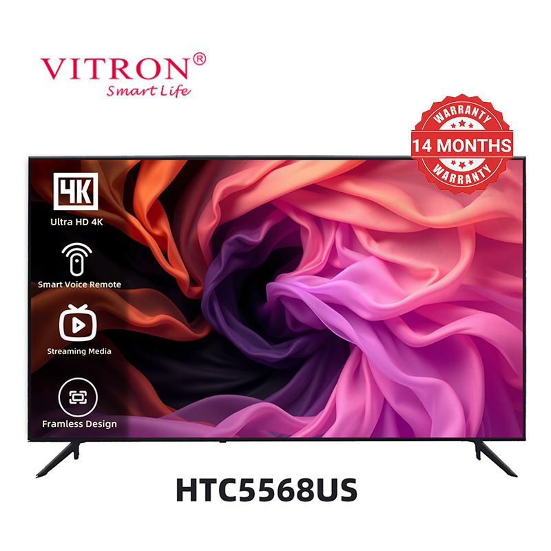 Vitron HTC5568US 55" Frameless 4K UHD Smart Android TV