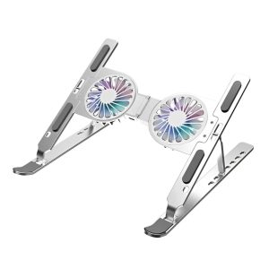 Portable Laptop Stand Aluminium Double Fan