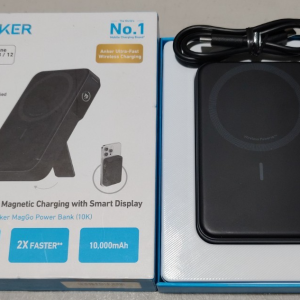Anker MagGo Power Bank (10K, Built-in Stand & Smart Display)
